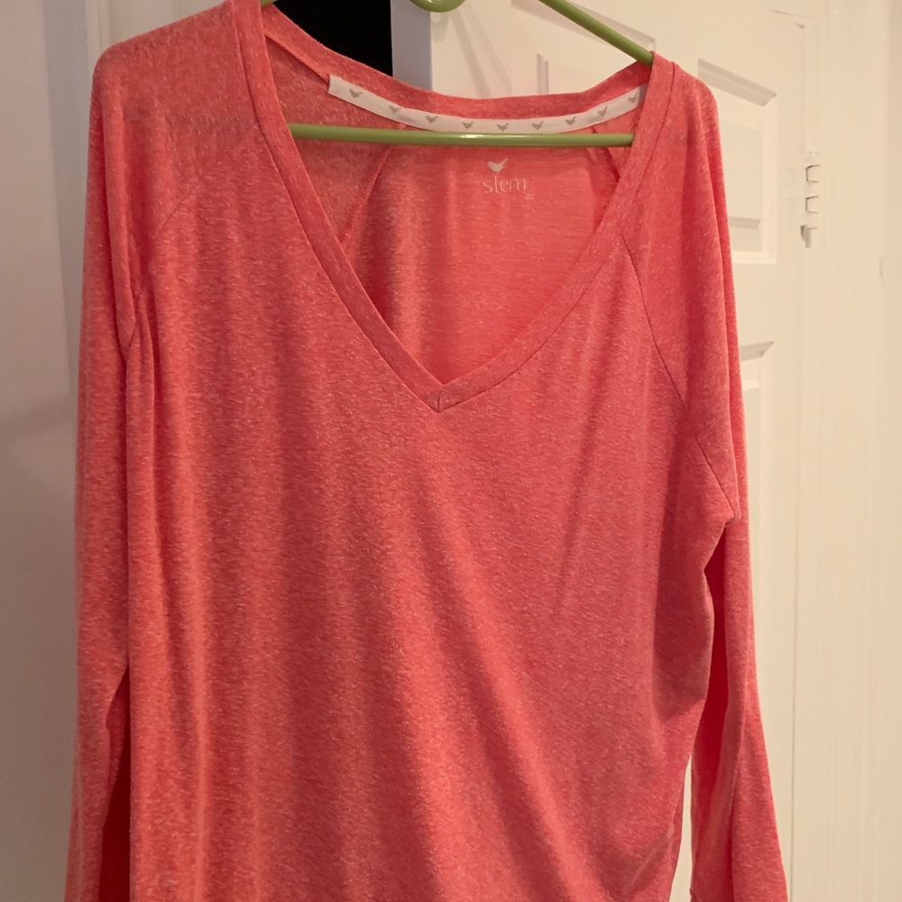 Coral oversized Stem sweater